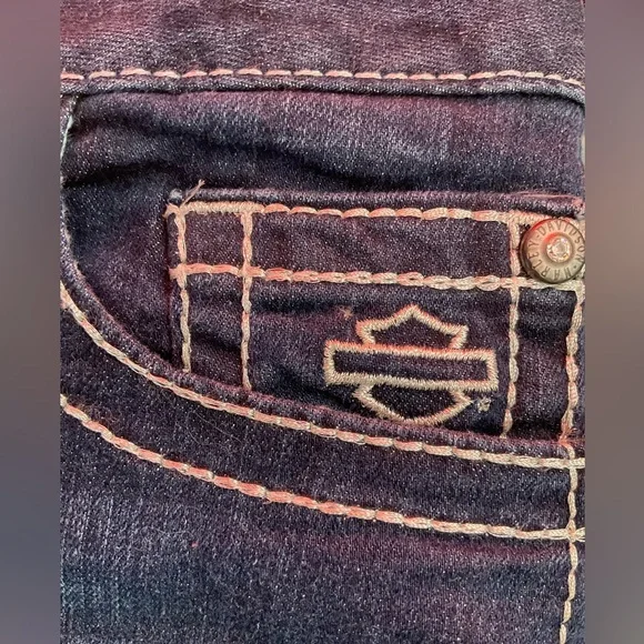 Harley Davidson Womens Angel Wings, blingy, Bootcut Jeans - EUC - Picture 6 of 12